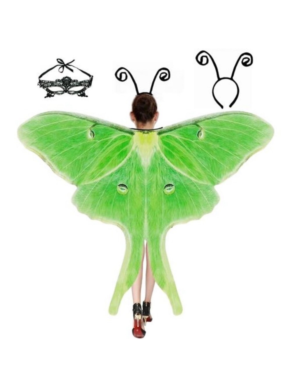 Butterfly Wings Costume for Womens, Moth Wings Butterfly Cape Adult